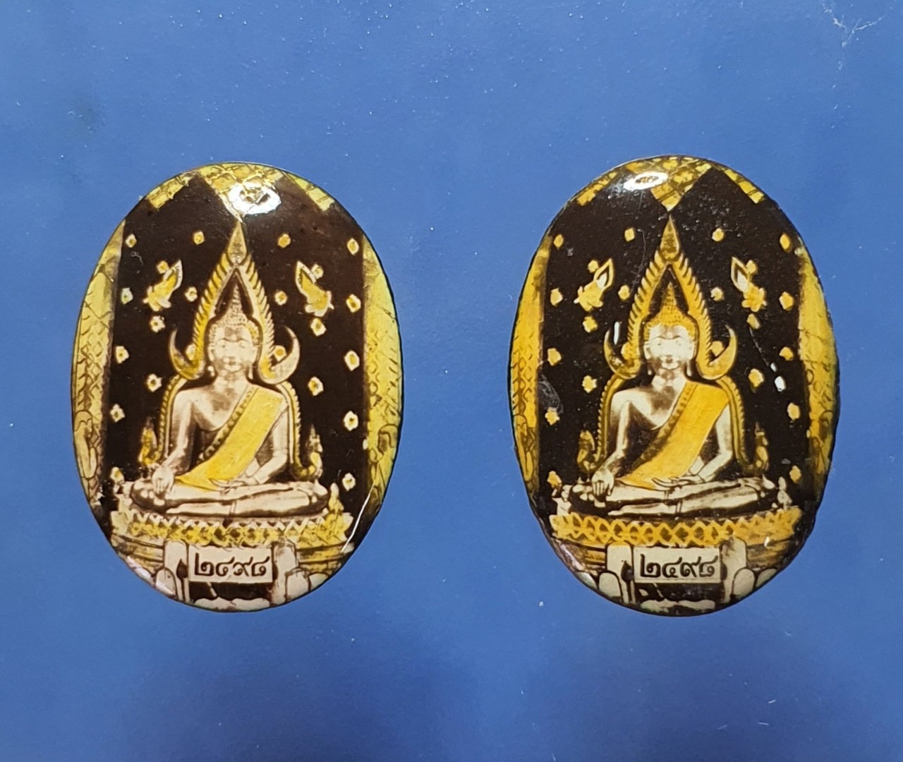 [2ชิ้น] ล็อกเก็ต พระพุทธชินราช พิธีจักรพรรดิ์มหาพุทธาภิเษก พุทธสมาคมพิษณุโลก ปี 2515