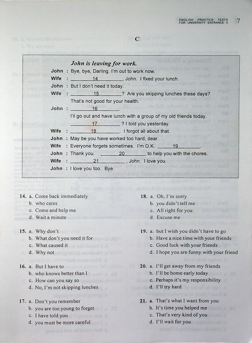 แนวข้อสอบภาษาอังกฤษ สอบเข้ามหาวิทยาลัย ฉบับสมบูรณ์ ชุดที่ 2 ENGLISH PRACTICE TESTS FOR UNIVERSITY ENTRANCE II