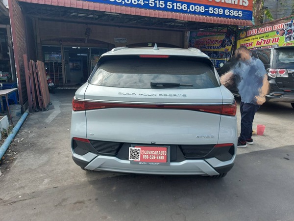 พรมปูพื้นรถยนต์6D BYD Atto3 Ev 2023 สีน้ำตาลเข้ม