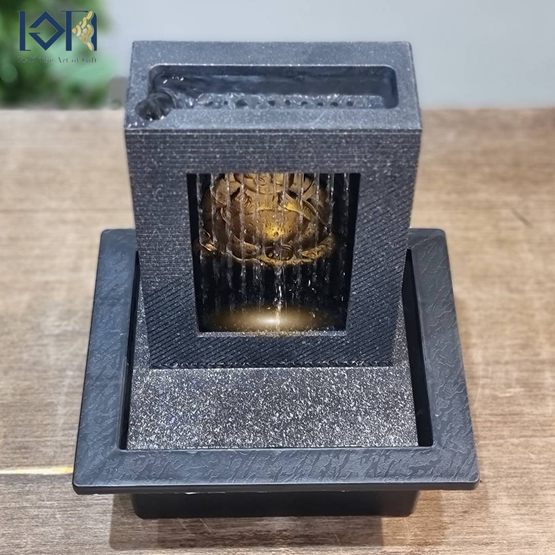 น้ำพุพระสังกัจจายน์ รุ่นรหัส22611L น้ำล้นตั้งโต๊ะทำงานเสริมฮวงจุ้ย อ่างน้ำพุล้นแต่งบ้าน