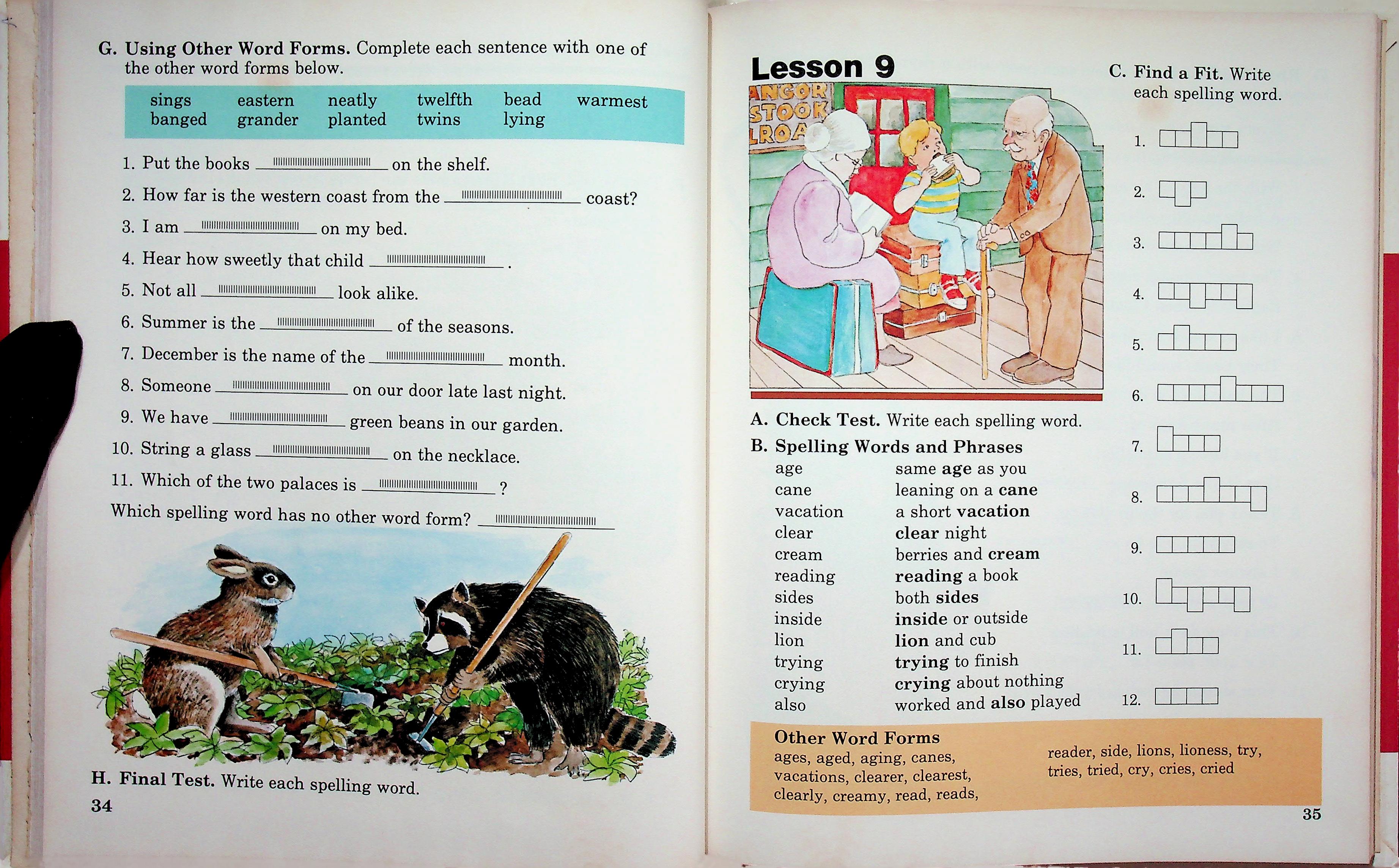 Working Words In Spelling LEVEL C