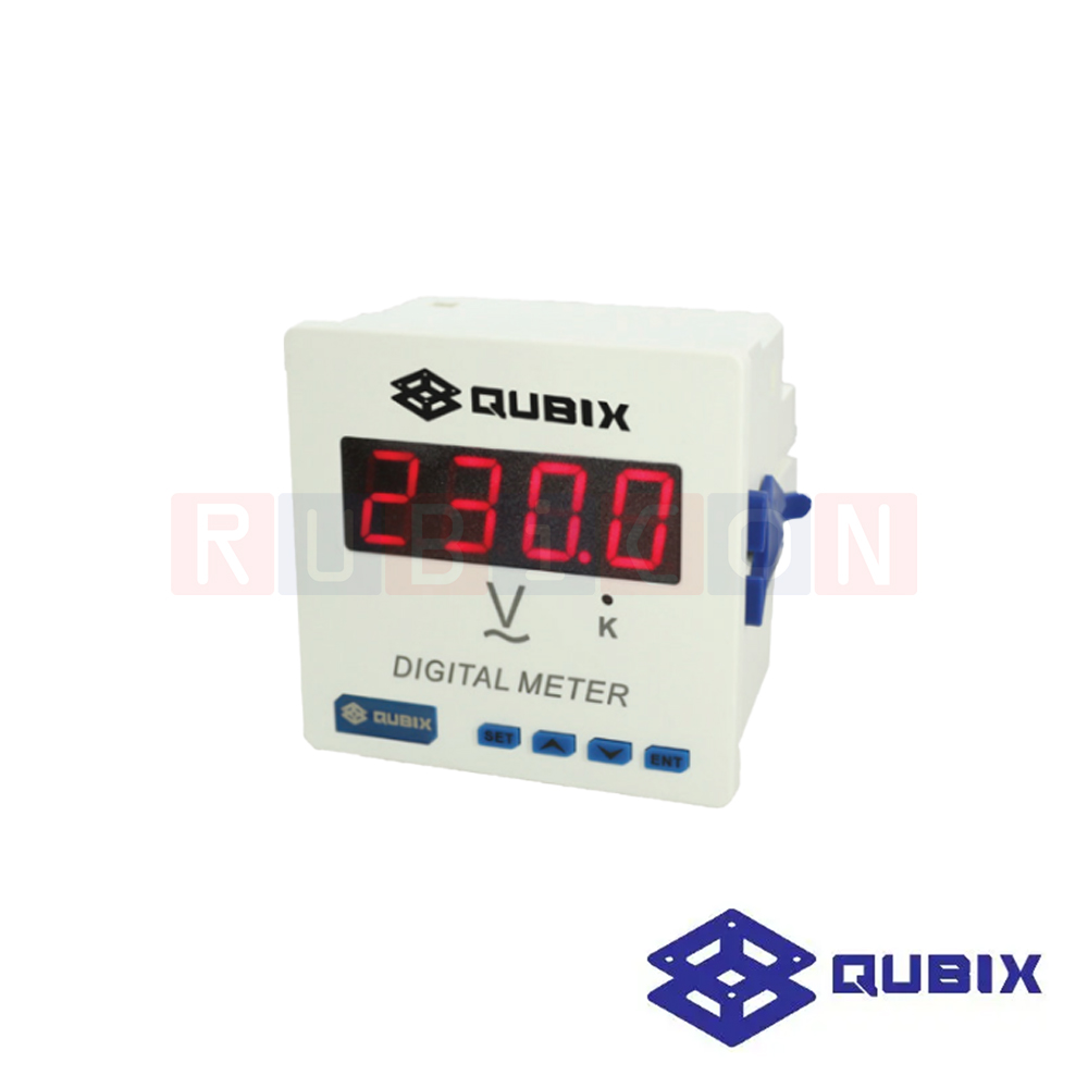 QUBIX HL-96LD-V พาเนลมิเตอร์แบบดิจิตอล ดิจิตอลโวลต์มิเตอร์ (DIGITAL PANEL METER HL SERIES 96X96MM. (DIGITAL VOLTMETER)