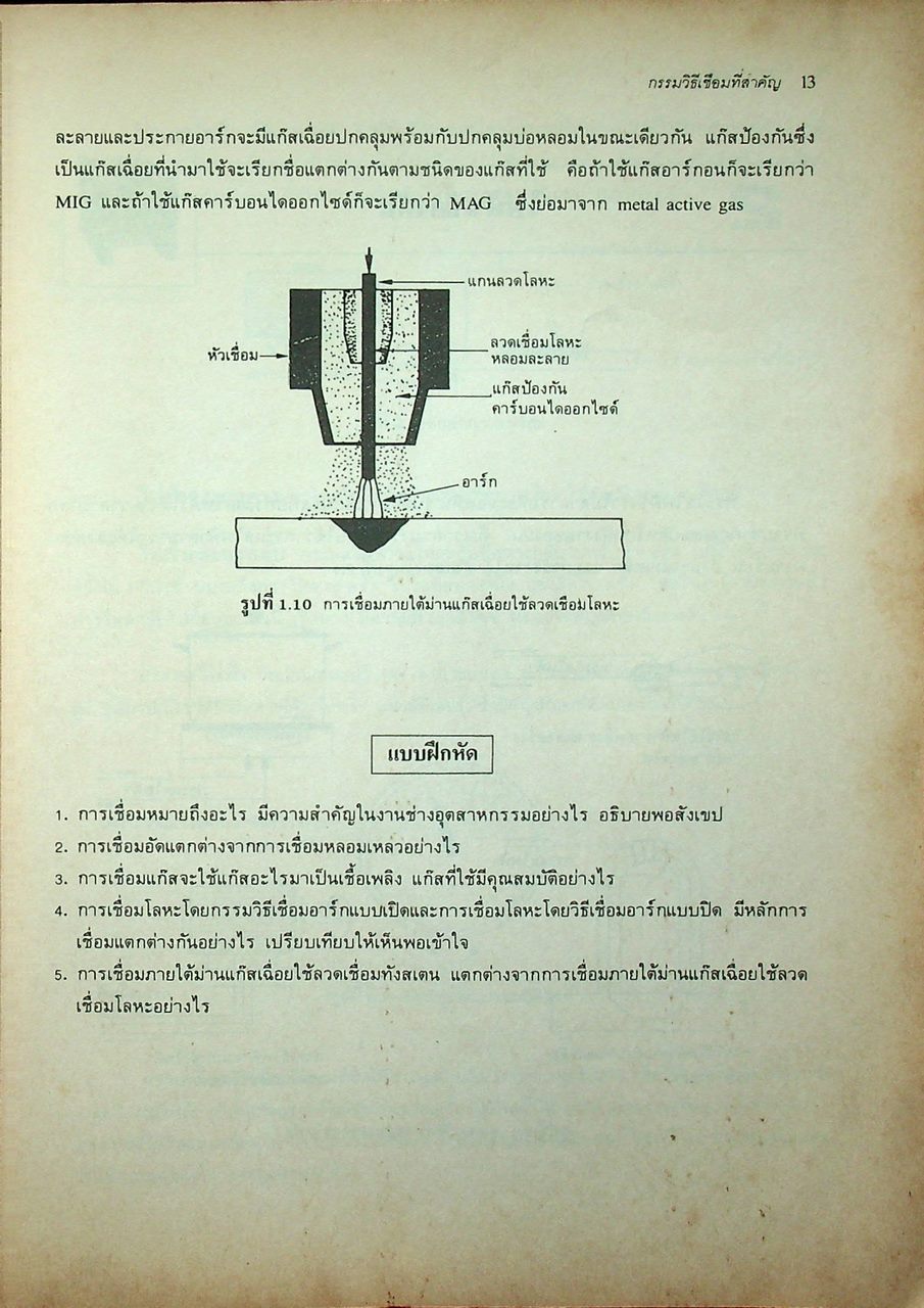 ทฤษฎีเชื่อมแก๊สและเชื่อมไฟฟ้าเบื้องต้น