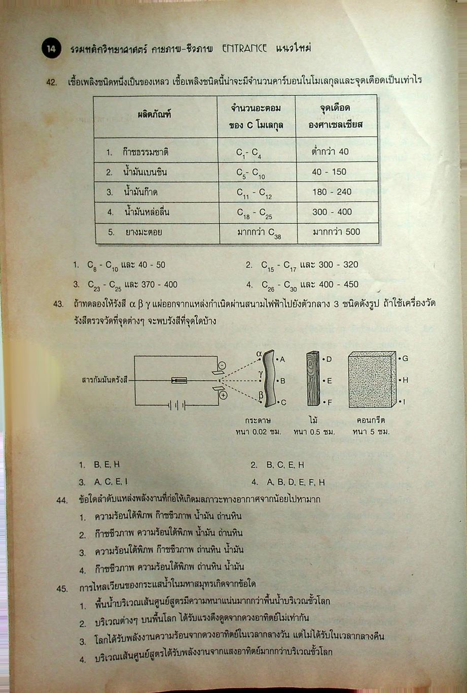 รวมหลักวิทยาศาสตร์กายภาพ-ชีวภาพ ENTRANCE (แนวใหม่) ม.4-5-6