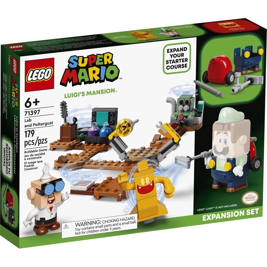 **MTS Toys**เลโก้ Lego 71397 Super Mario : Luigi’s Mansion Lab and Poltergust Expansion Set