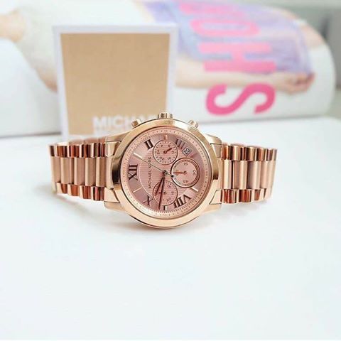 นาฬิกาผู้หญิง Michael Kors MK6275 Cooper Chronograph Rose Gold-Tone