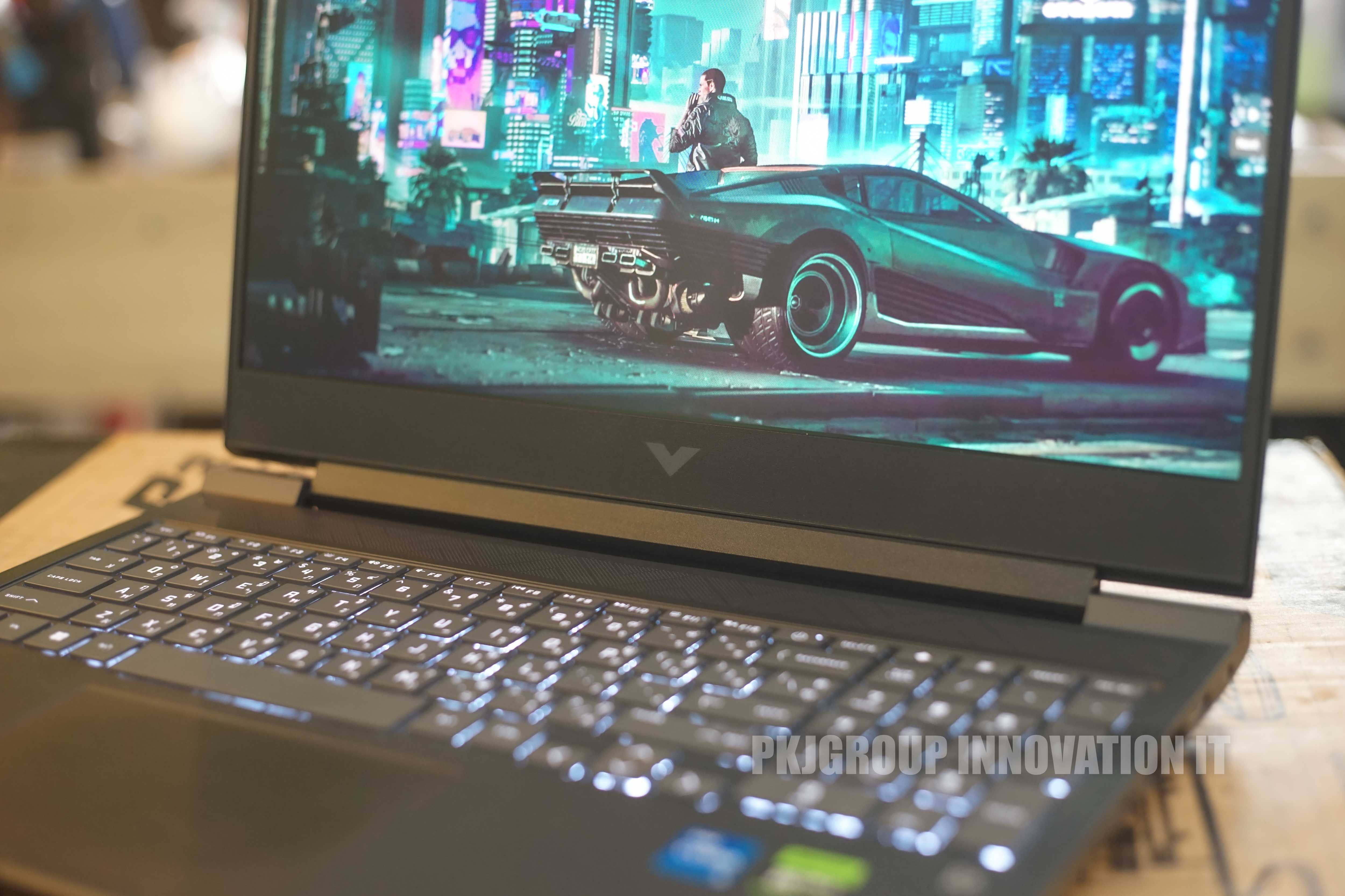โน๊ตบุ๊คเล่นเกมมือสอง HP Victus 16-R0133TX i5-13500HX RAM 16GB M.2 512GB RTX4050 16.1" 165Hz