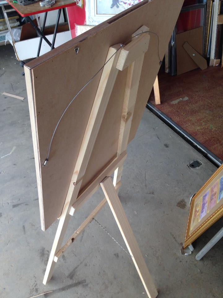 ขาตั้งกรอบรูปไม้สน สูง 125 cm