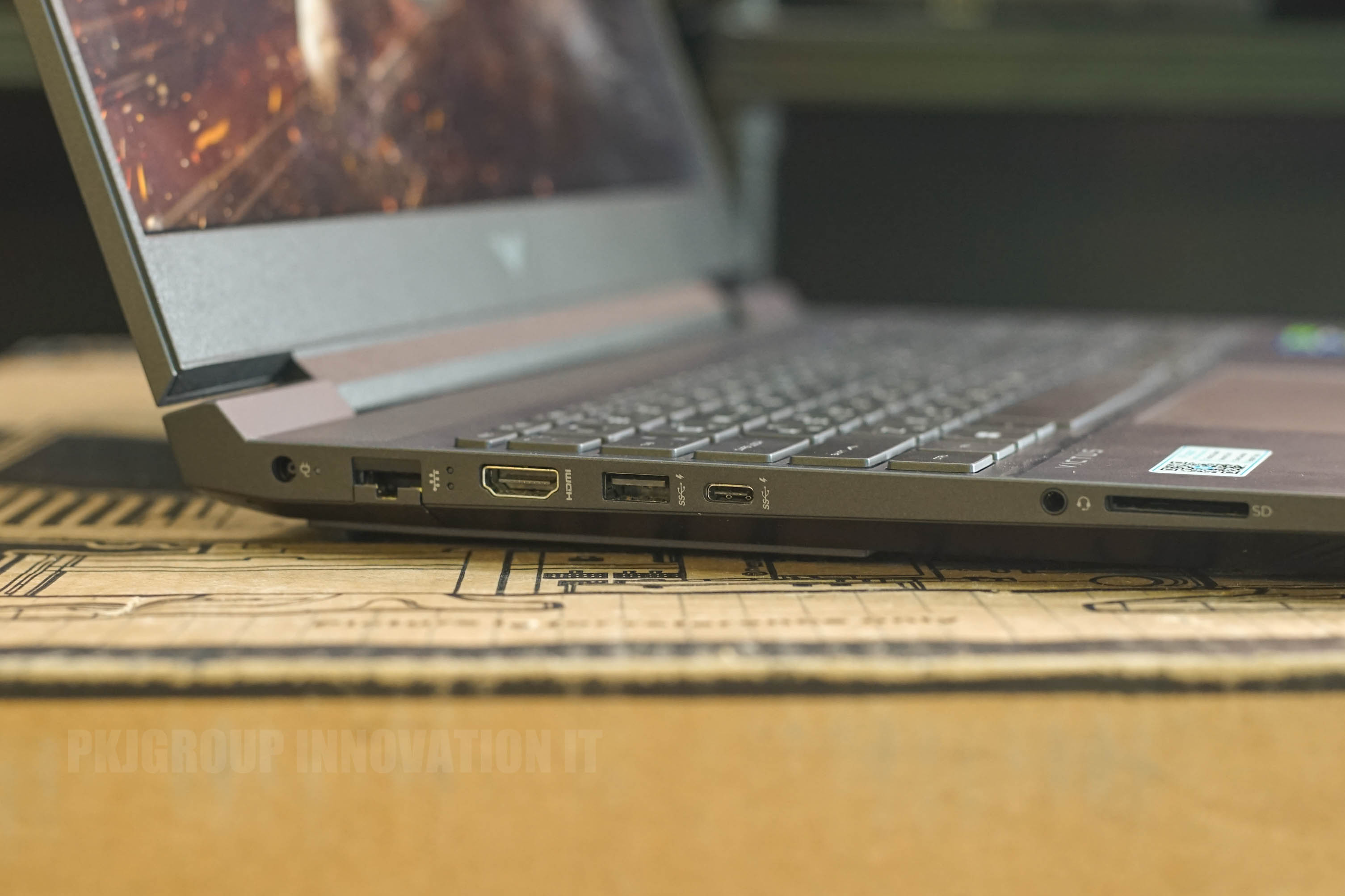 โน๊ตบุ๊คเล่นเกมมือสอง HP Victus 16-d1225TX i5-12500H RAM 16GB SSD 512GB RTX 3050 ประกันศูนย์มีอยู่