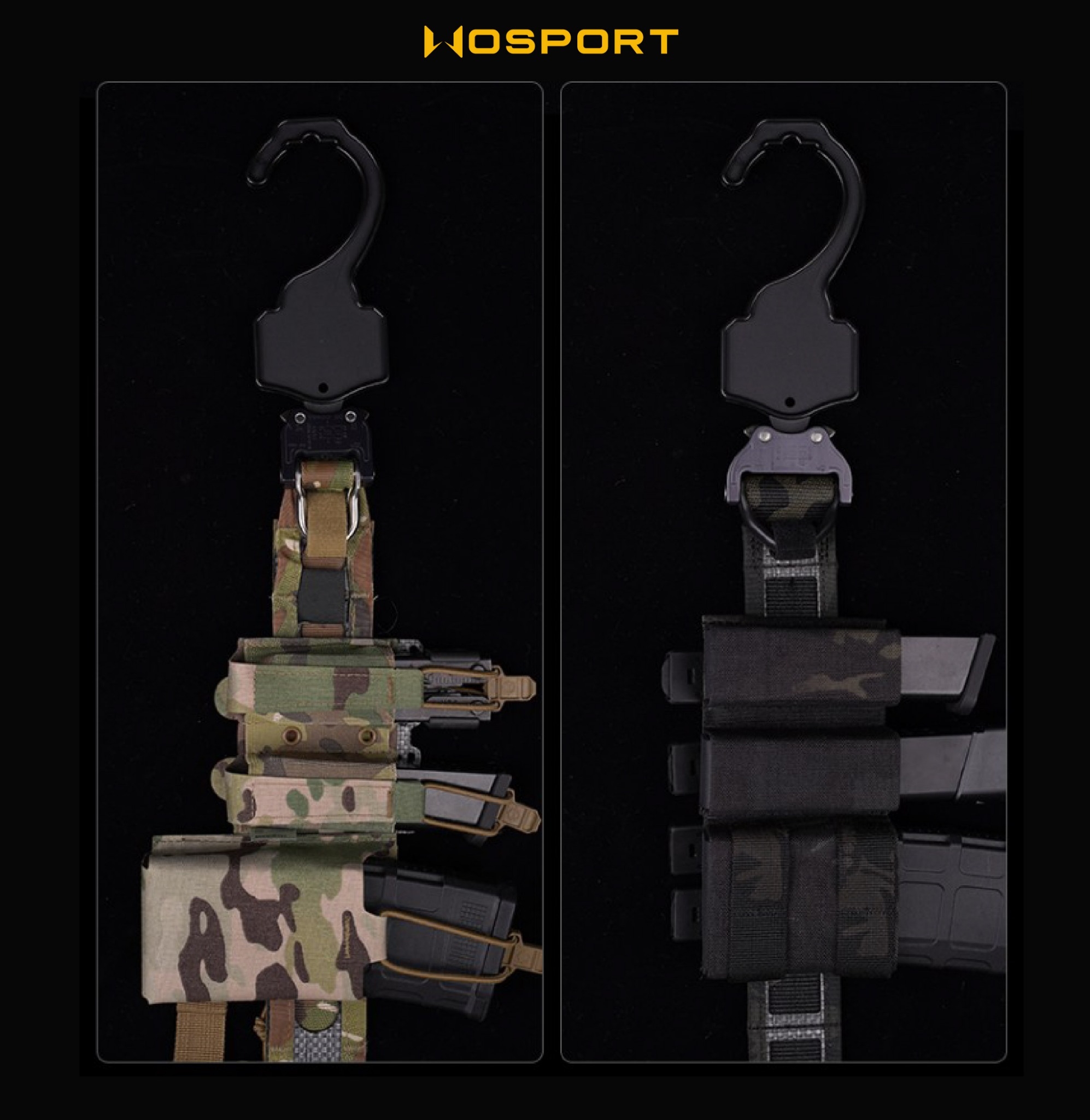 🇹🇭 1152 ไทยแลนด์ แทคติคอล ตะขอแขวน Cobra WOSPORT ( Tactical Belt Hook ) [ AC-44 ]