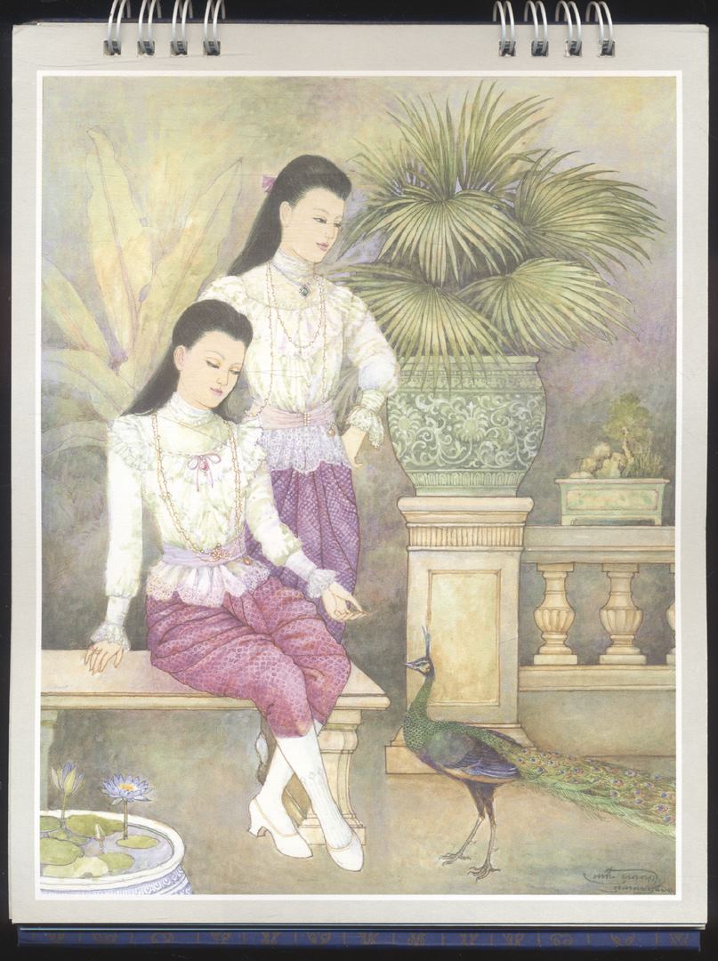 ปฎิทินตั้งโต๊ะ อาภรณ์สยามสามสมัย พ.ศ 2562 ของวิริยะประกันภัย