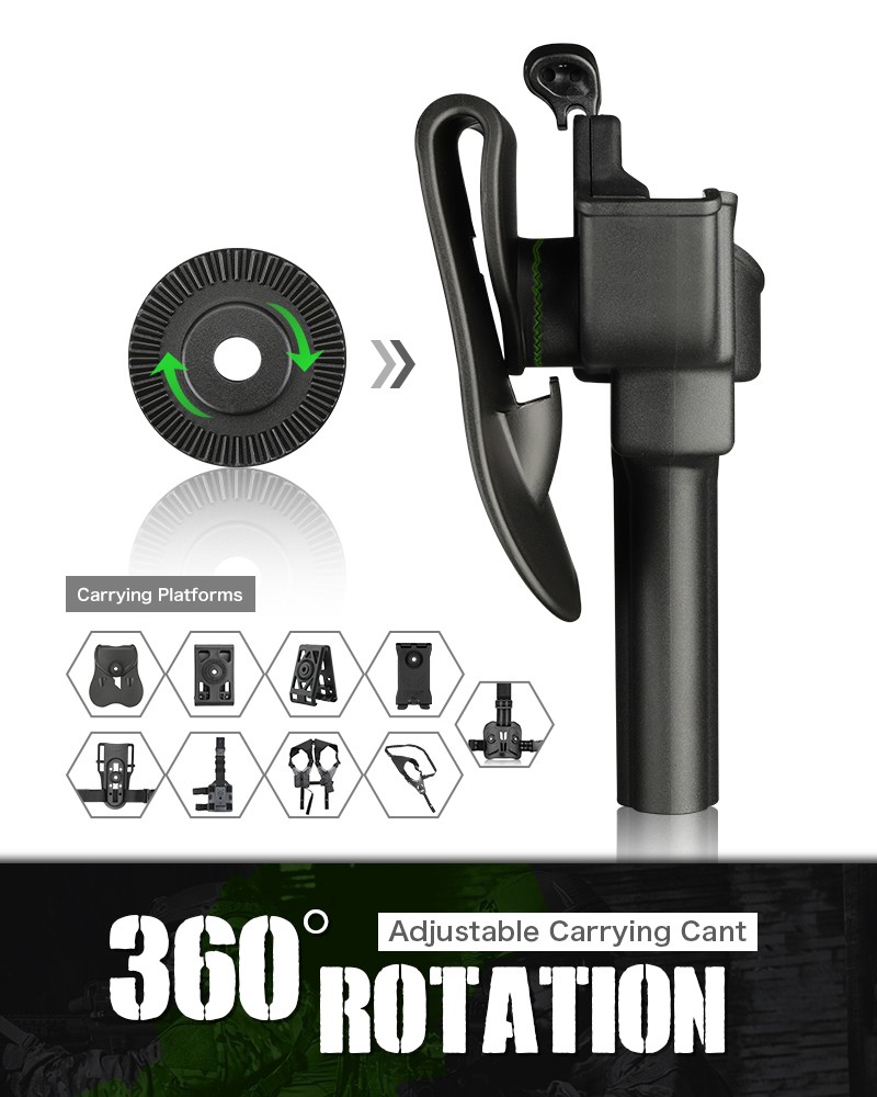 🇹🇭 711 ไทยแลนด์ แทคติคอล ซองพกนอก ปลดล็อคนิ้วโป้ง รุ่น Taurus 82S ( ลูกโม่ )