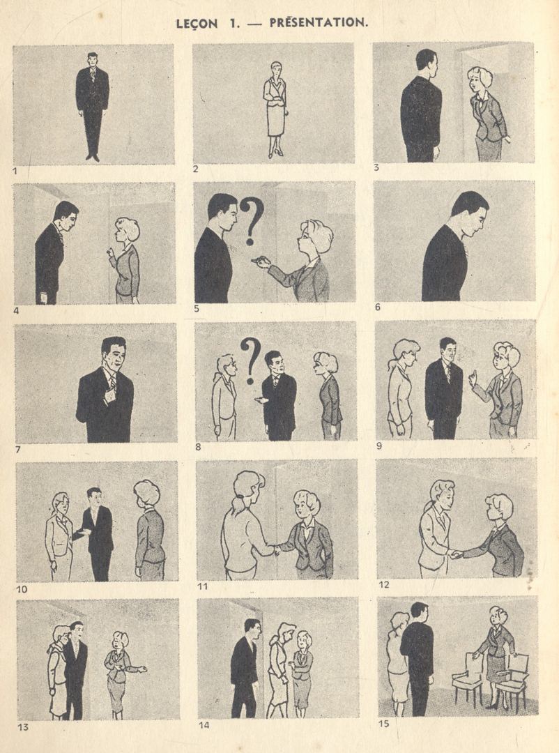 VOIX ET IMAGES DE FRANCE (ภาษาฝรั่งเศส) ในเล่มเป็นภาพแนวการ์ตูนทั้งเล่ม