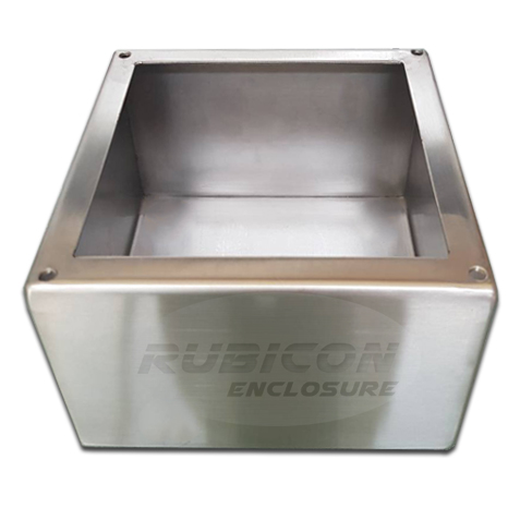 PULL BOX STAINLESS RP-05 Size : W250 x H250x D100 mm. กล่องพักสายสแตนเลส พูลบ๊อกซ์สแตนเลส สแตนเลส 304 (SUS 304) ความหนา 1.5 มม.