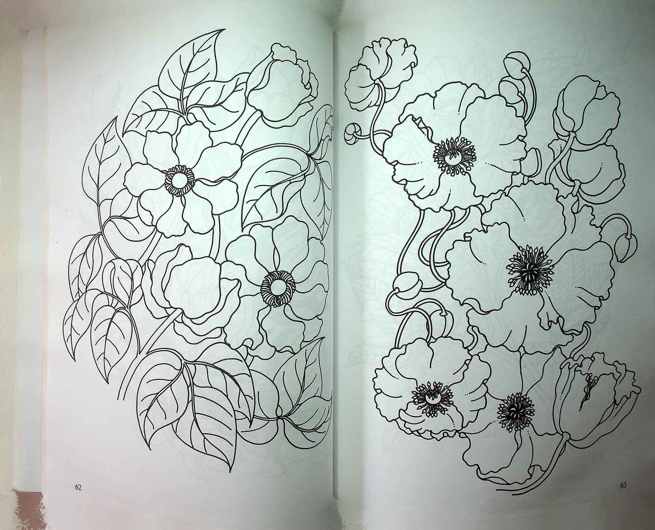 ลายเพ้นท์ เล่ม 1 ชุด ภาพดอกไม้