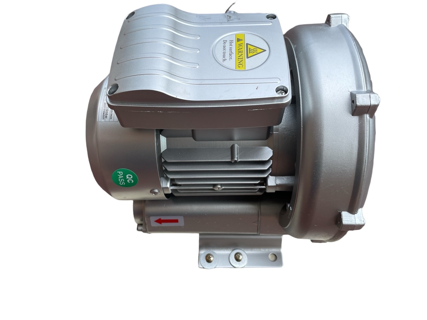 Air ring blower 340W(1/2 HP) ปั๊มอากาศแบบดูดหรือเป่าสำหรับงานกัดกร่อนสูงใช้งานทันตกรรม(Dental)หรือ ไบโอแก๊ส (Biogas)