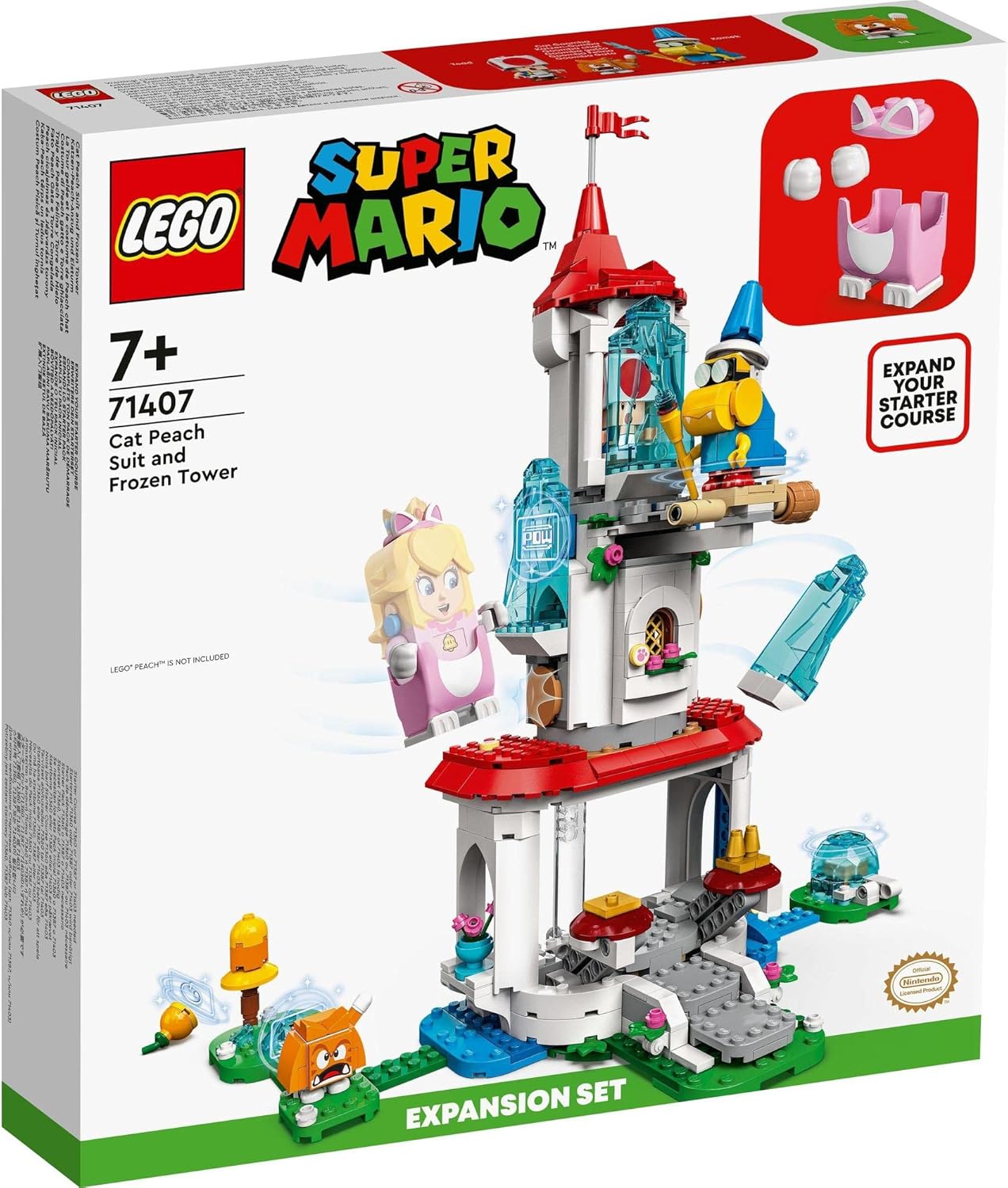 **MTS Toys**เลโก้ Lego 71407 Super Mario : Cat Peach Suit and Frozen Tower