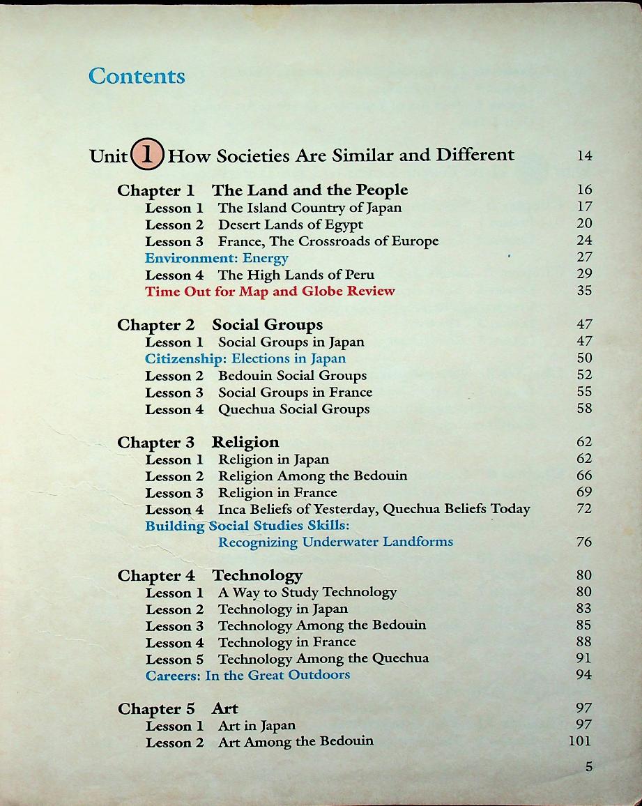 SCOTT, FORESMAN SOCIAL STUDIES Our World: Lands and Cultures