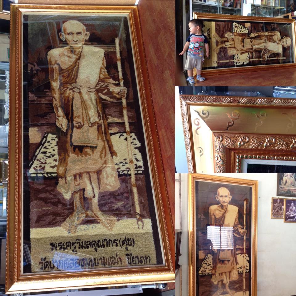 กรอบรูป พระขนาดใหญ่ 48x72"นิ้ว ทรงลึกหนา ไม้กรอบหน้า4" สีทอง