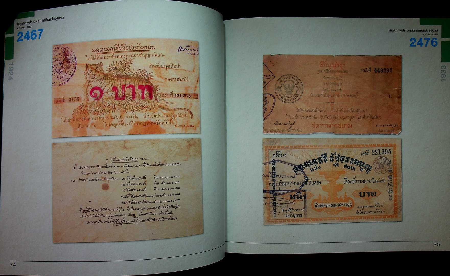 สมุดภาพประวัติ สลากกินแบ่งรัฐบาล พ.ศ 2482-2559