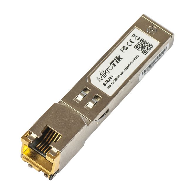 Mikrotik S-RJ01 RJ45 SFP 10/100/1000 Copper Module