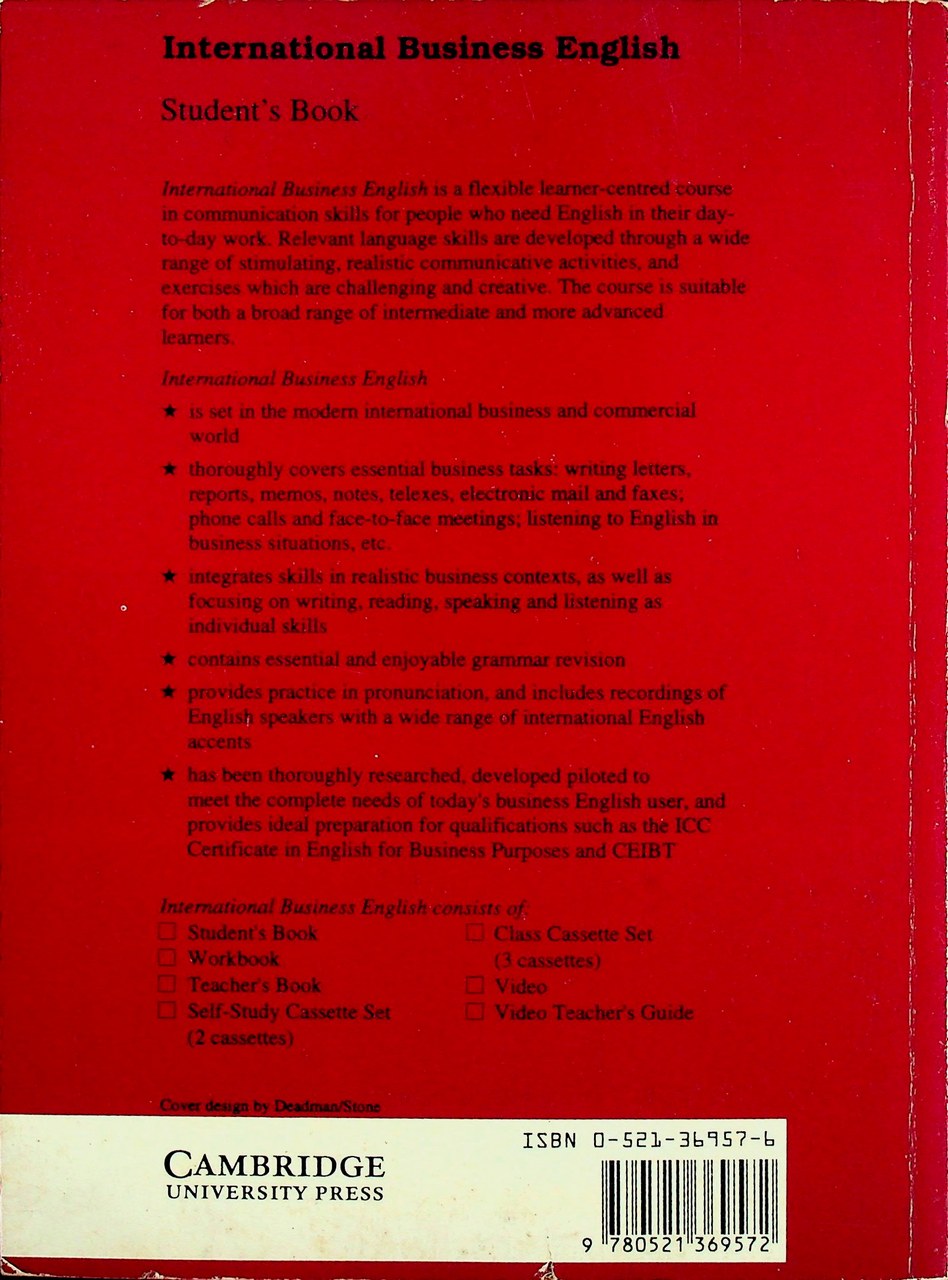 International Business English Student's Book