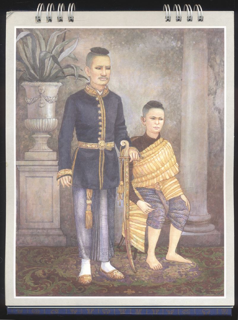 ปฎิทินตั้งโต๊ะ อาภรณ์สยามสามสมัย พ.ศ 2562 ของวิริยะประกันภัย