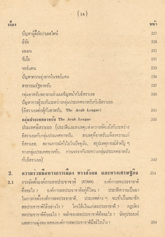 เหตุการณ์ปัจจุบันของโลก