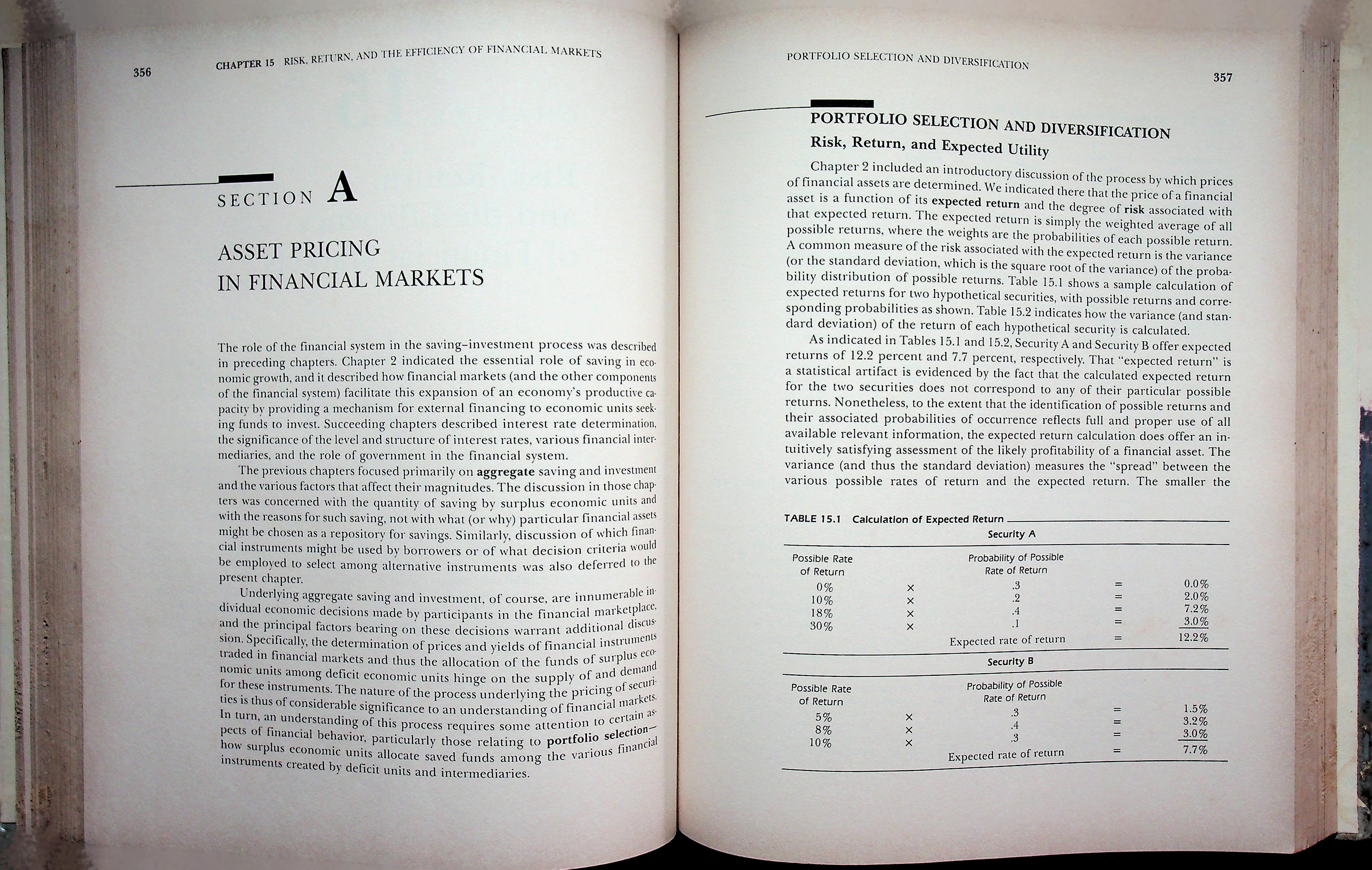 THE FINANCIAL MARKETPLACE