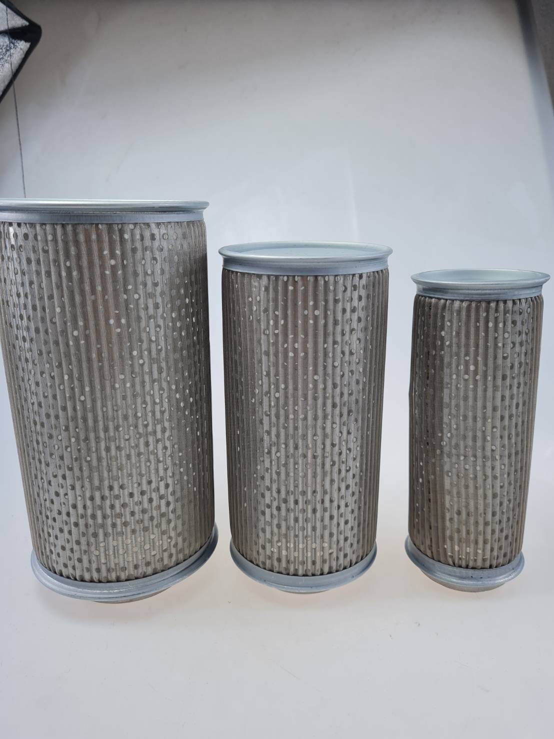 Air filter สำหรับปั๊มอากาศ Air Ring blower สำหรับกรองฝุ่นและสิ่งแปลกปลอมเข้าในระบบ ผลิตจากตะแกรงเหล็กถี่ ให้อัตราการไหลของลมสูง