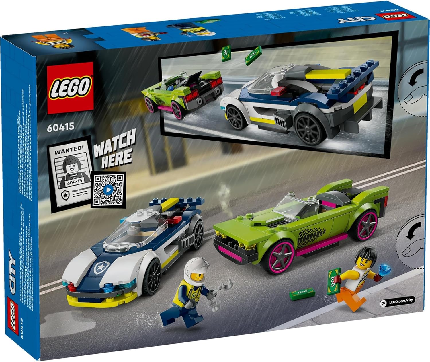 **MTS Toys**เลโก้ Lego 60415 City : Police Car and Muscle Car Chase