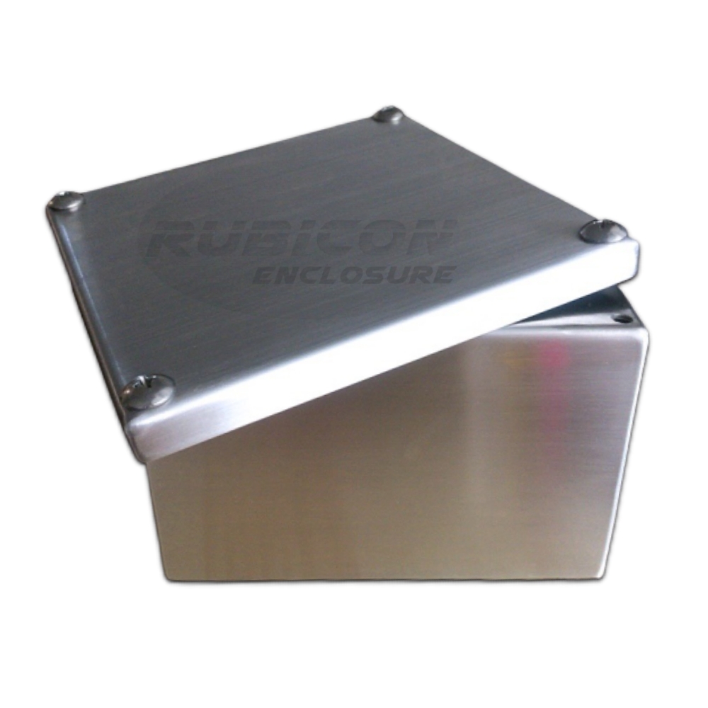 PULL BOX STAINLESS RP-05 Size : W250 x H250x D100 mm. กล่องพักสายสแตนเลส พูลบ๊อกซ์สแตนเลส สแตนเลส 304 (SUS 304) ความหนา 1.5 มม.