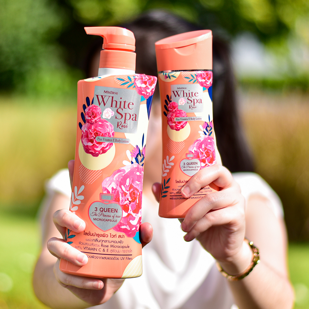 มิสทีน ไวท์สปา โลชั่นบํารุงผิวกาย C&E กลิ่นกุหลาบ 200ml/400ml Mistine White Spa Rose