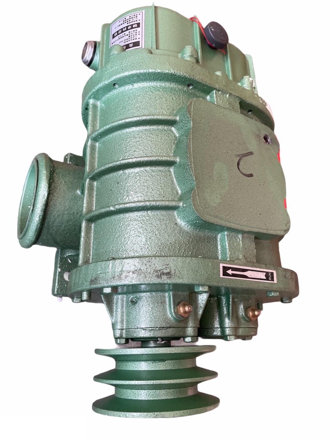 รูทโบลเวอร์(Root Blower) ขนาด 2.5นิ้ว สำหรับจ่ายอากาศในระบบเพาะเลี้ยงสัตว์น้ำสำหรับฟาร์มกุ้งและ ฟาร์มปลา บ่อบำบัดน้ำเสีย