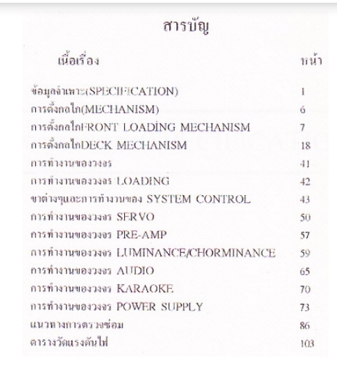 คู่มือการทำงานและตรวจซ่อม วีดีโอ Distar