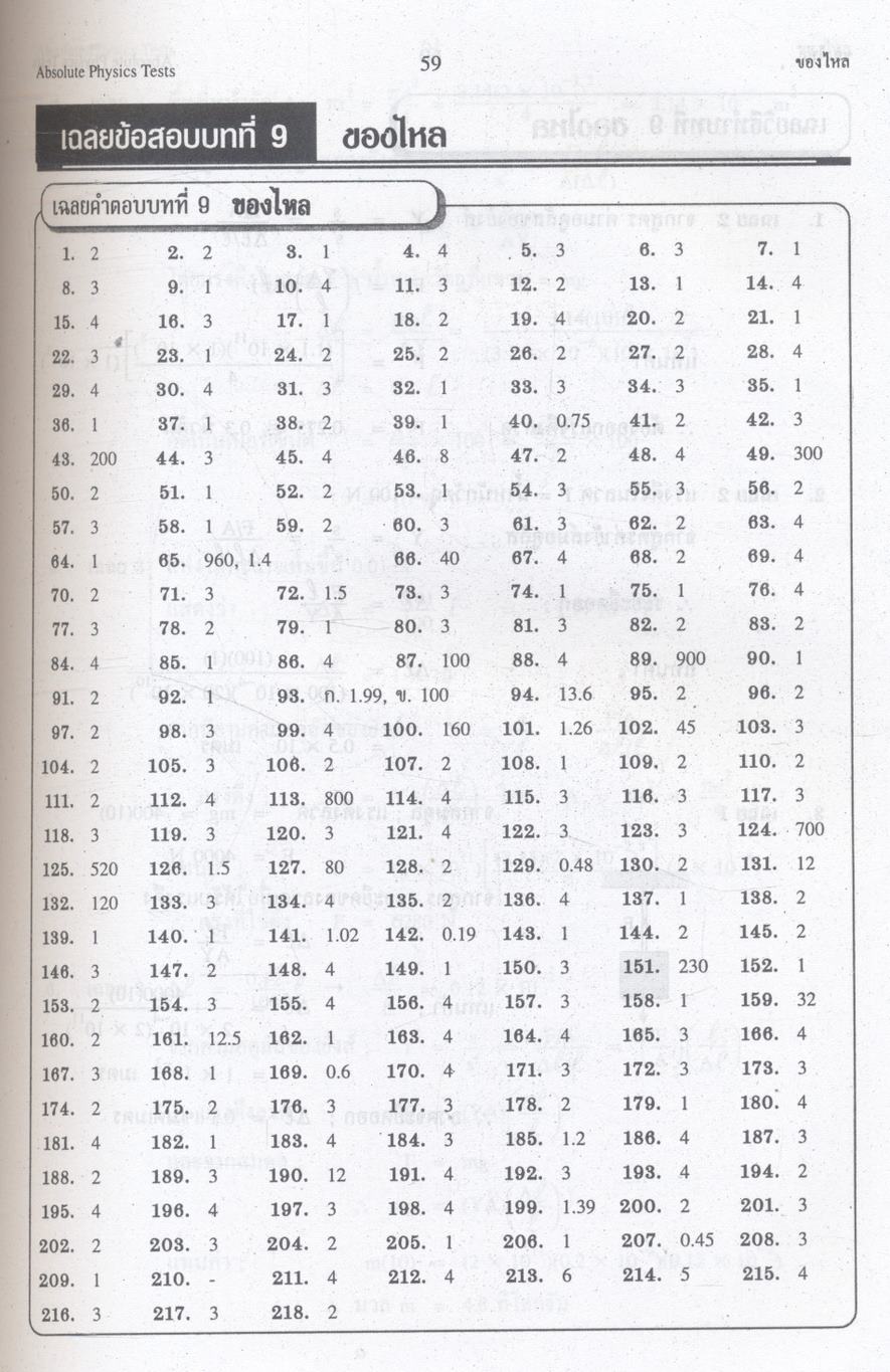 ABSOLUTE PHYSICS TESTS FOR O-NET & A-NET BOOK III ม.5 เล่ม 3 เทคนิคตะลุยโจทย์ฟิสิกส์ O-NET & A-NET ม.5 เล่ม 3 และเข้ามหาวิทยาลัย 3,500 ข้อ