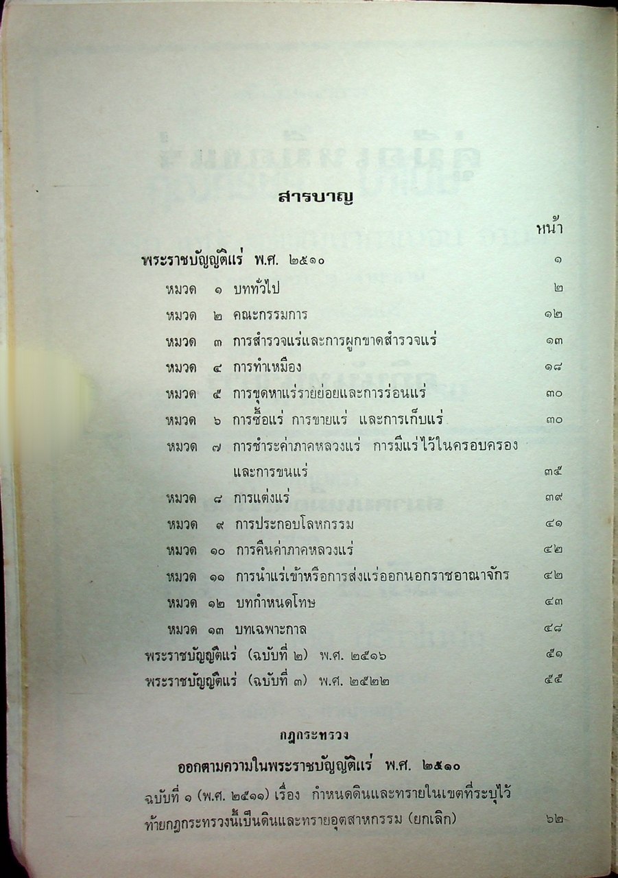 คู่มือเหมืองแร่ (กฎหมายเหมืองแร่)