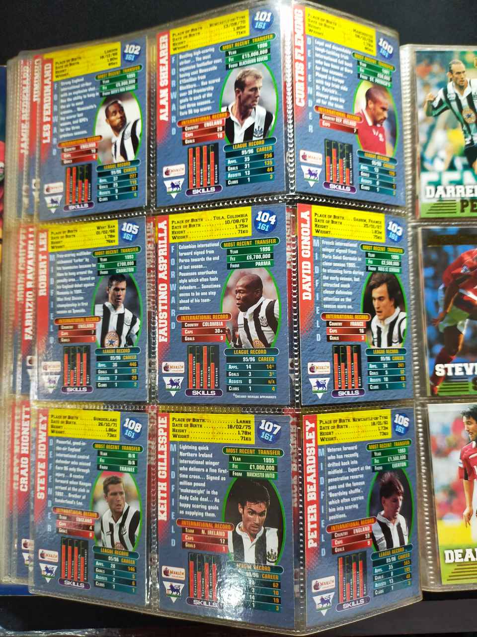 MERLIN'S PREMIER GOLD TRADING CARDS 1996-97 SEASON