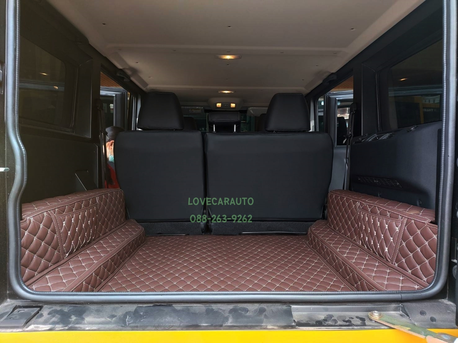 พรมปูพื้นรถยนต์ 7D toyota TR Transformer สีกาแฟ+ไวนิลสีน้ำตาล เต็มคัน