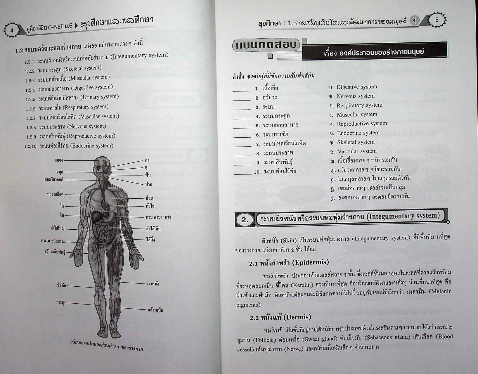 สรุปความรู้รวบยอด ม.4-5-6 ฉบับพิชิต O-NET ม.6 สุขศึกษา & พลศึกษา