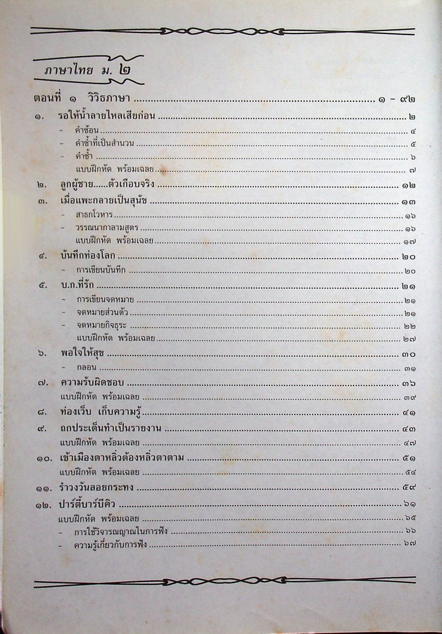 คู่มือ-เตรียมสอบ ภาษาไทย ฉบับรวม ม.๑-๒-๓ กลุ่มสาระการเรียนรู้ภาษาไทย