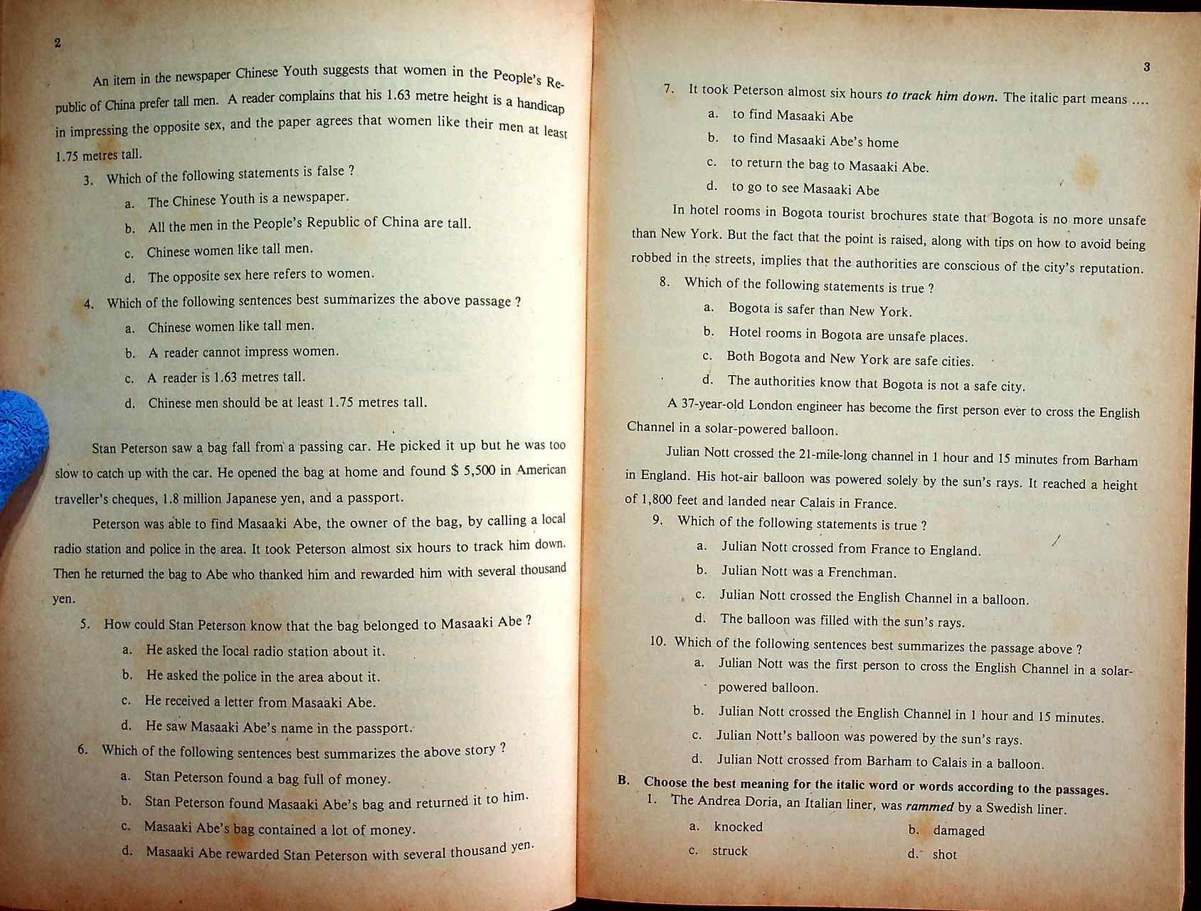 หนังสือเรียนภาษาอังกฤษ READ AND DO รายวิชา อ 051 - อ 052 ทักษะอ่าน 1-2 ชั้นมัธยมศึกษาปีที่ 3 (ม.3)