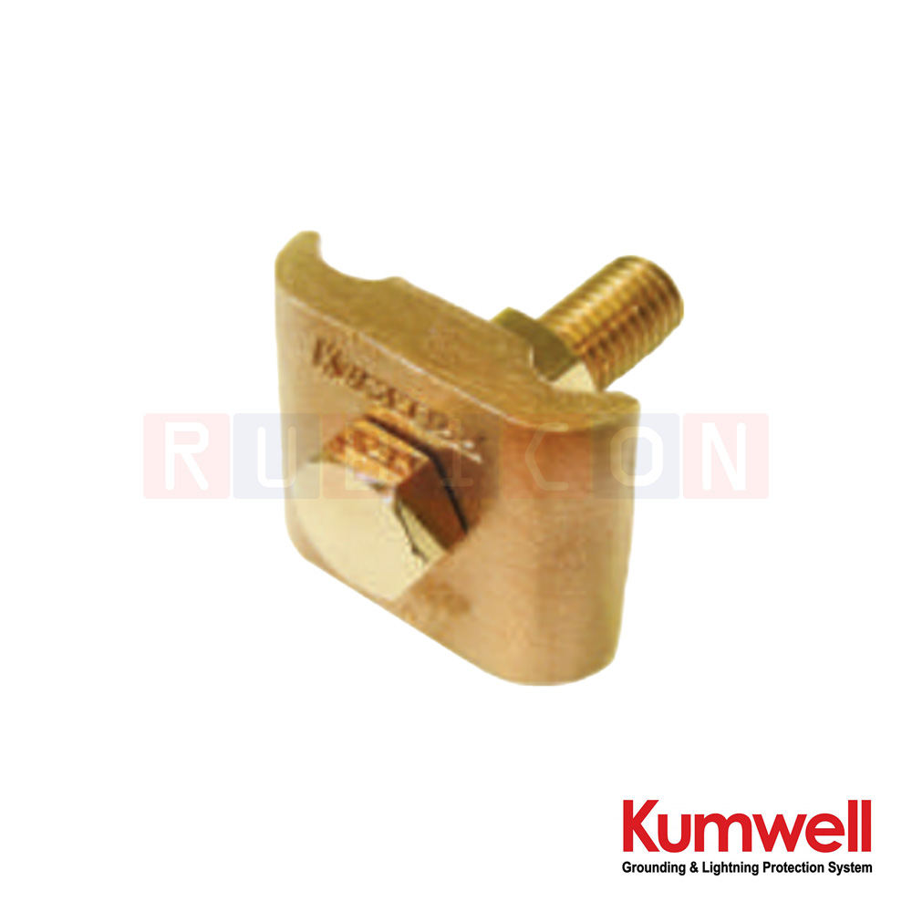 KUMWELL GXCCP-G แคลมป์จับสายคู่เข้ากับบาร์แบน (Clamp Two Cable to Flat Bar)
