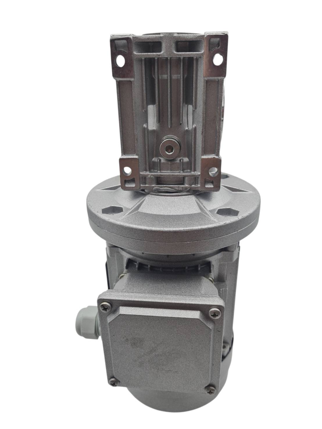 มอเตอร์เกียร์ไฟฟ้ากระแสสลับ ขนาด180W 380V/220V 3phase พร้อมหน้าแปน รูเพลา 18 มิลลิเมตร เกียร์ 20:1