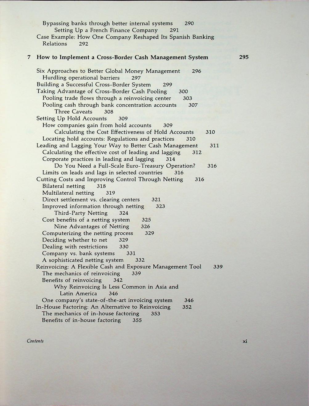 Global Cash Management