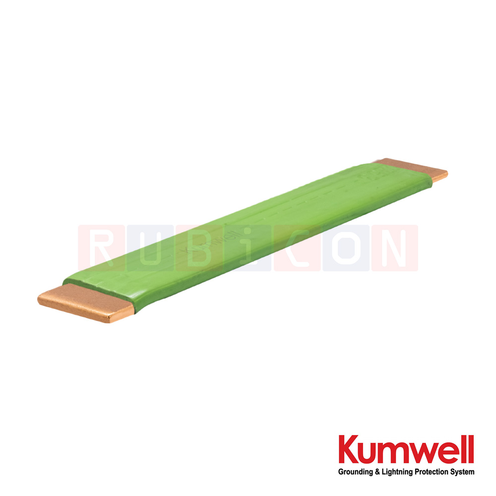 KUMWELL COBCT– 254P–LSHF เทปตัวนำ (เทปทองแดงหุ้ม LSHF) สายเทปทองแดงหุ้ม LSHFสายแบน (Tape Conductor (LSHF Covered Copper Tape) Size 25×4 mm (100 mm²)