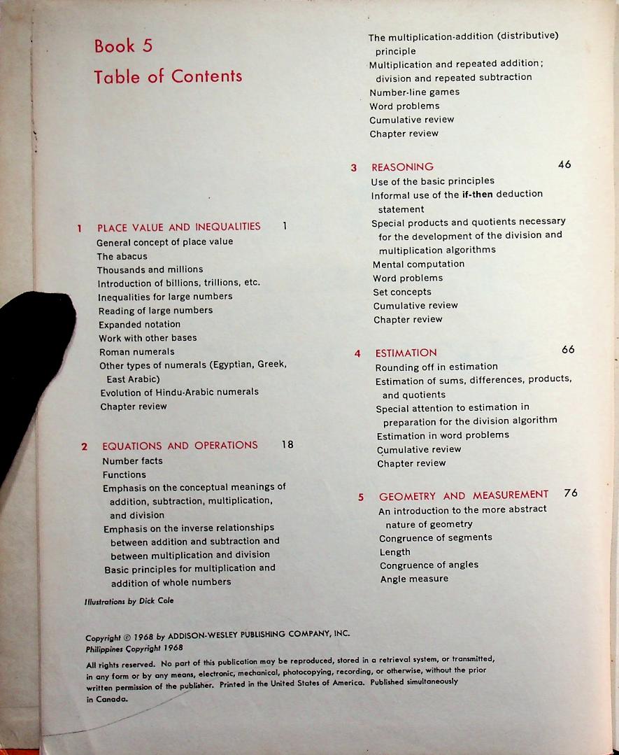 ELEMENTARY SCHOOL MATHEMATICS BOOK 5