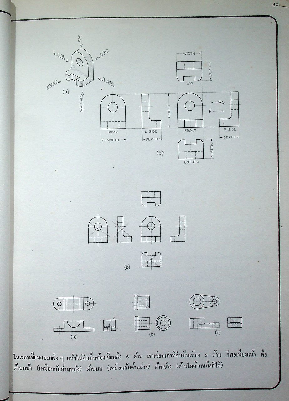 คู่มือเขียนแบบเทคนิค ENGINEERING DRAWING