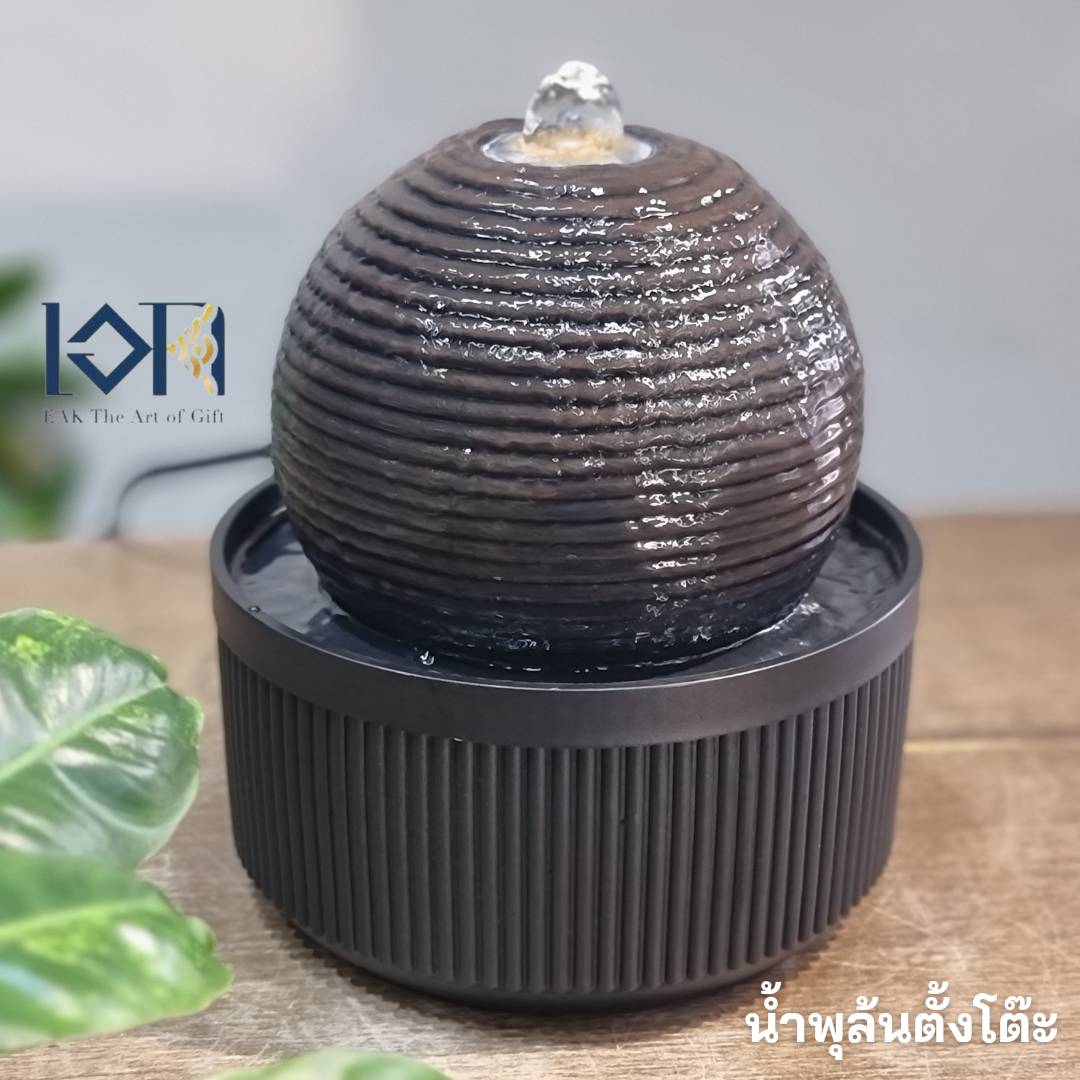 น้ำพุล้นตั้งโต๊ะ รหัส24100L อ่างน้ำตกเสริมฮวงจุ้ย น้ำพุตั้งโต๊ะร้านค้า น้ำพุล้นแต่งบ้าน