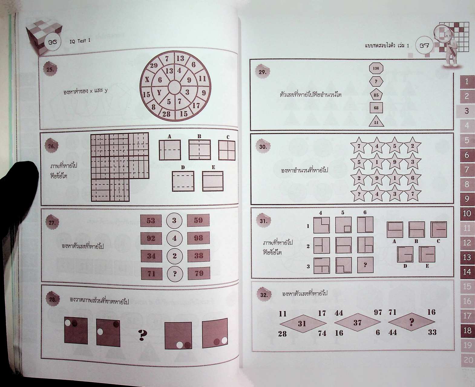 แบบทดสอบไอคิว เล่ม 1 Intelligence Quotient Test